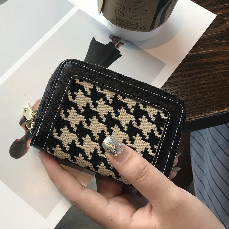 Retro  Printing  Card Holder  Multiple Card Slots  High-capacity  Ms.  Wallet