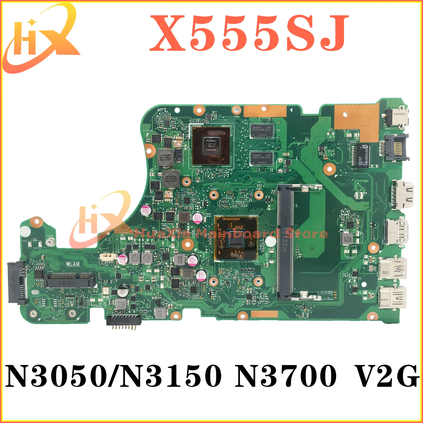 

X555S Mainboard For ASUS X555SJ K555SJ K555S X555 A555S Laptop Motherboard N3050/N3150 N3700 GT920M/V2G DDR3L