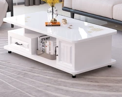 Rounded coffee table simple modern European living room TV cabinet combination tea table home