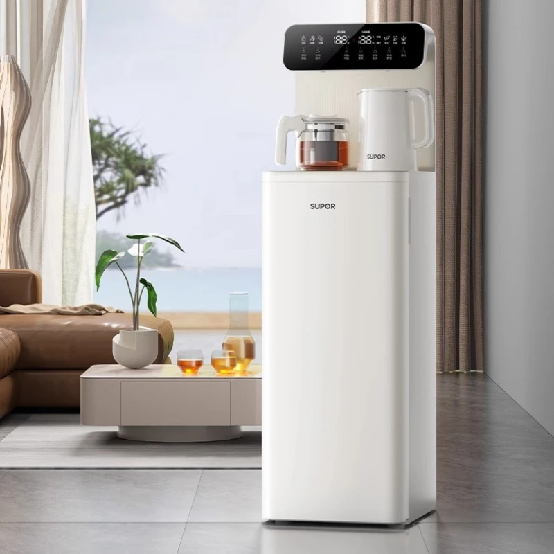 

Home Smart Vertical Tea Bar Machine, Bottom-Load Bucket Water Dispenser with Real-Time Temp Display