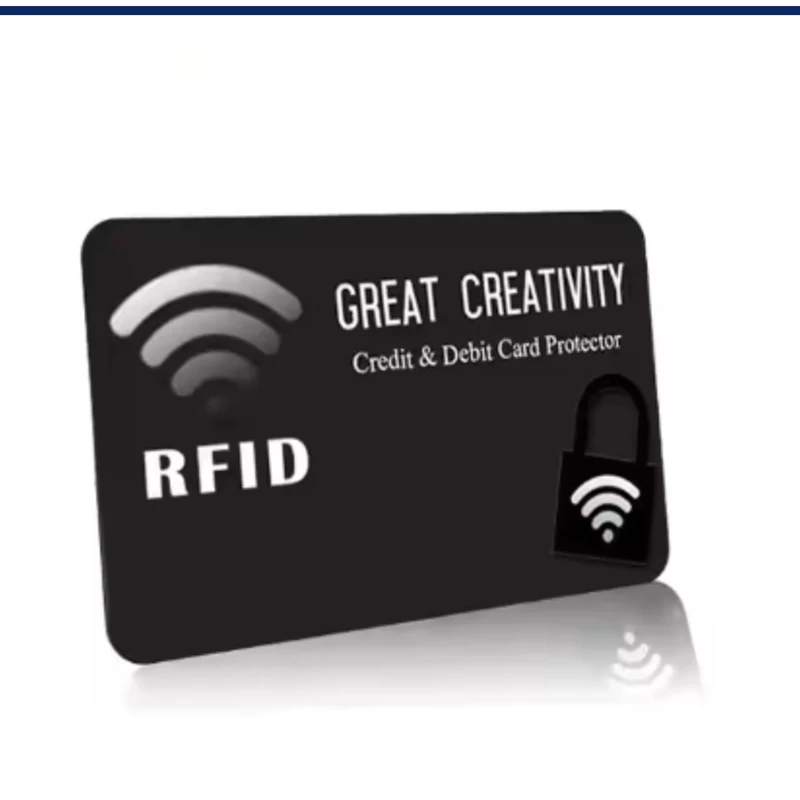 Ochrona RFID Karta Bezpieczeństwa Karta Debetowa Karta Kredytowa Ochrona Paszportu Bloker Sygnału NFC Blokada ID Ochrona ATM Etui na Kartę