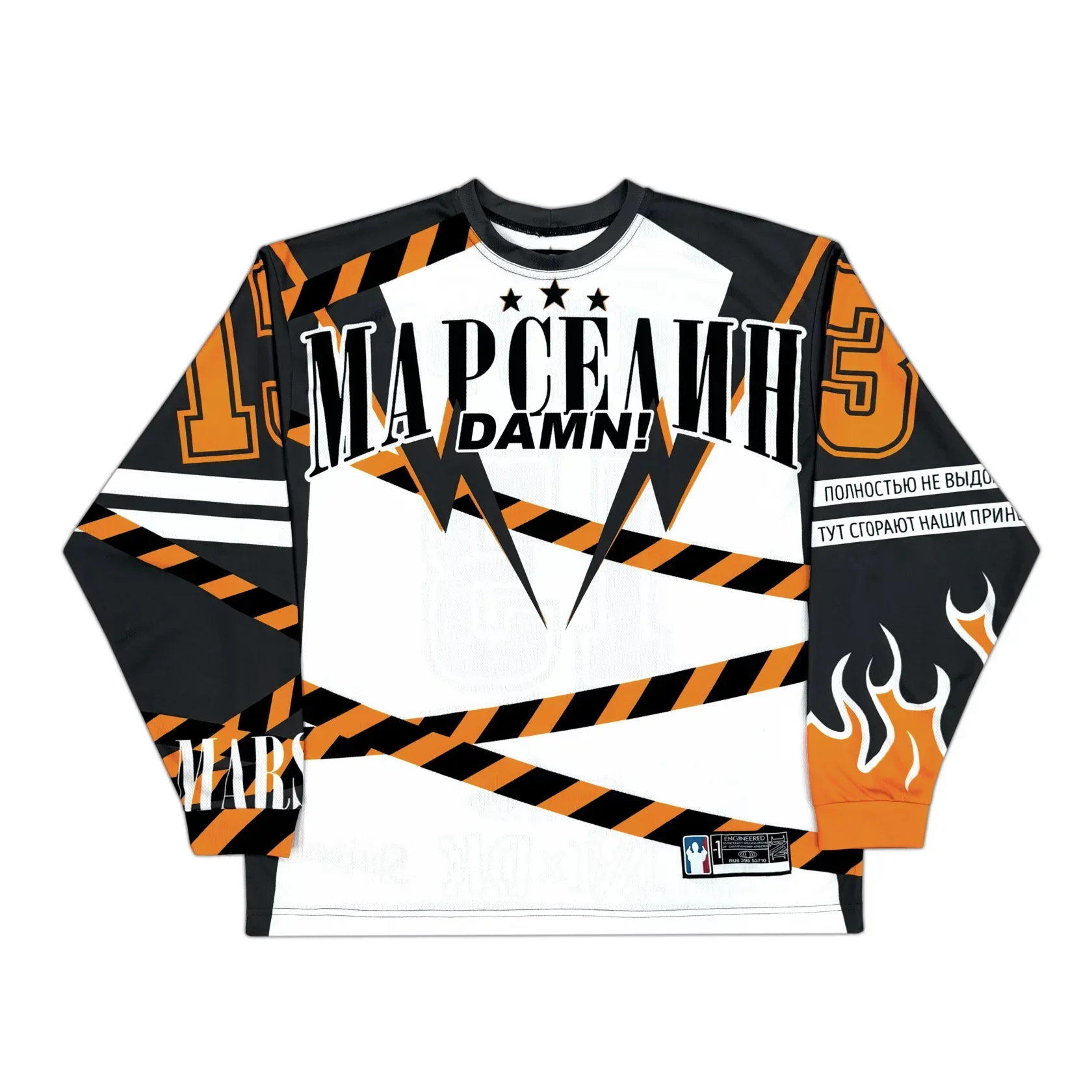 марселин Jersey Long Sleeves T-shirt Men Women Y2K Streetwear Casual Baseball Jersey Casual Top Oversized Retro Classic Clothing