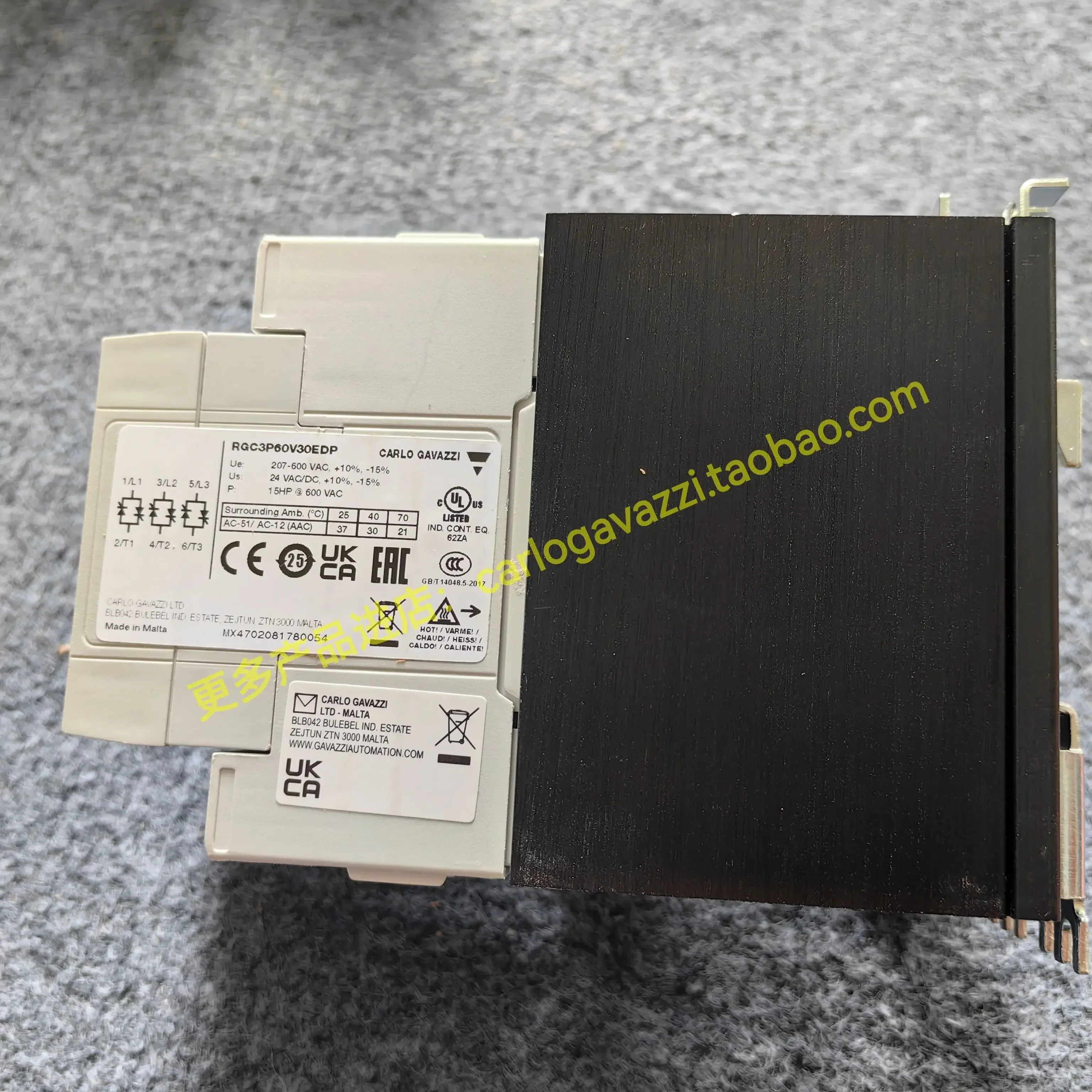 Original New RGC3P60V30EDP Swiss Jiale Cooling Integrated With Alarm Three-phase Solid State Relay