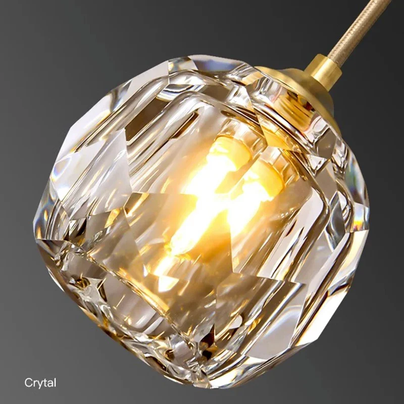 

Modern Home Decoration Crystal Chandelier, Stair Pendant Lamp, Living Room Pendant Lights, Interior Lighting