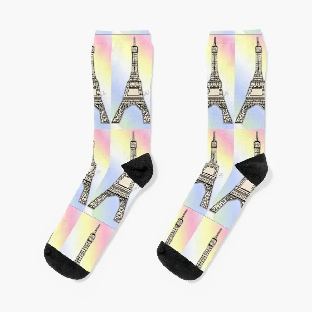 

Eiffel Tower Socks Crossfit Toe sports Woman Socks Men's