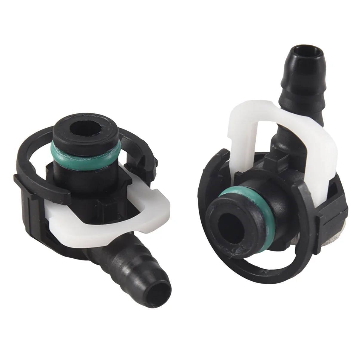 

#122C 10Pcs Car Water Pipe Connector ID12-ID6-90 Degree L Type Fuel Pipe Quick Connector Fuel Pipe Connector (black)