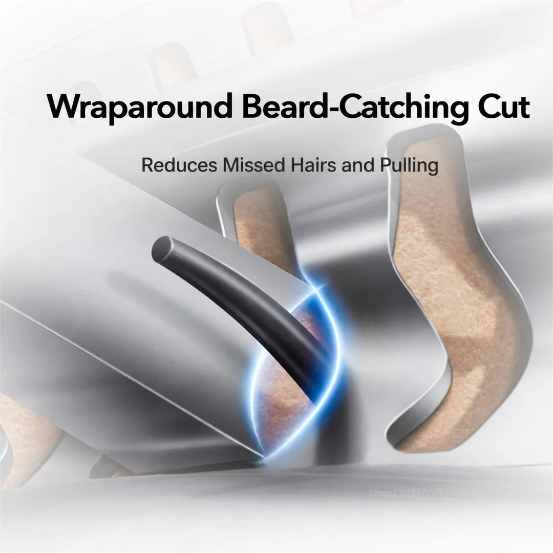 MIJIA Original Portable Electric Shaver Pro Double-Ring Ripple Foil Stainless Steel Concave Blades Smart Sensor Start-Stop CN