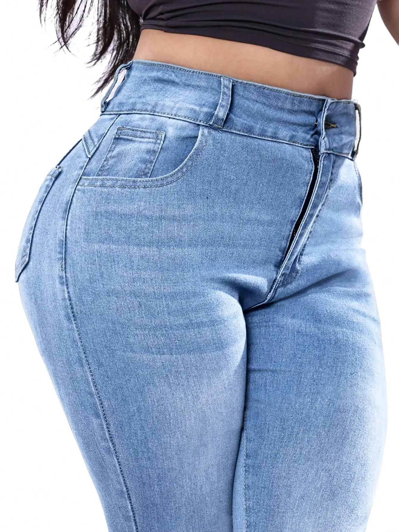 Damskie jeansy modelujące pośladki, legginsy o wysokiej elastyczności, modne i eleganckie, odpowiednie na randki, dojazdy do pracy, podróże codzienne.