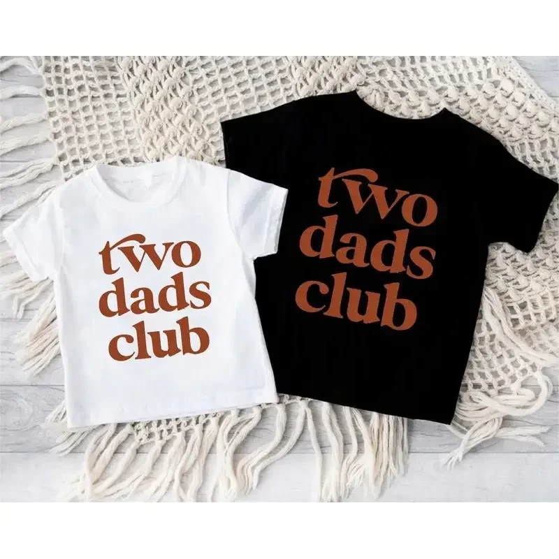Two Dads Club Toddler T Shirt LGBT Dad Gay Fathers Day Parents
