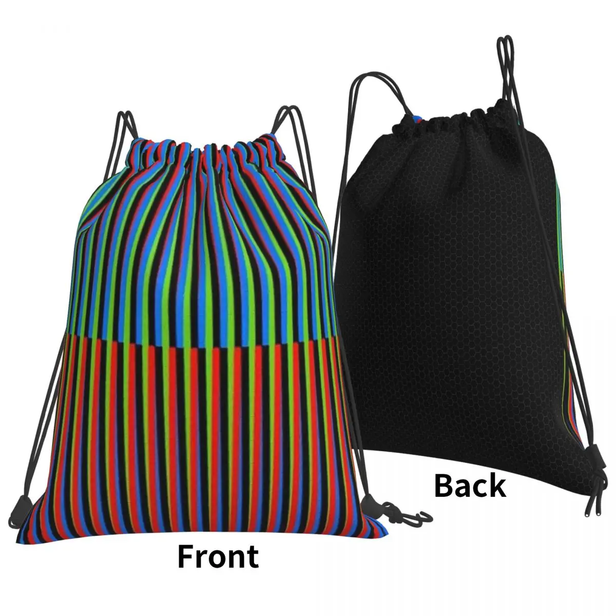Soft Maiquetia Venezuela Cruz Diez Backpacks Casual Drawstring Bundle Pocket Sports Bag Book Bags for Travel School
