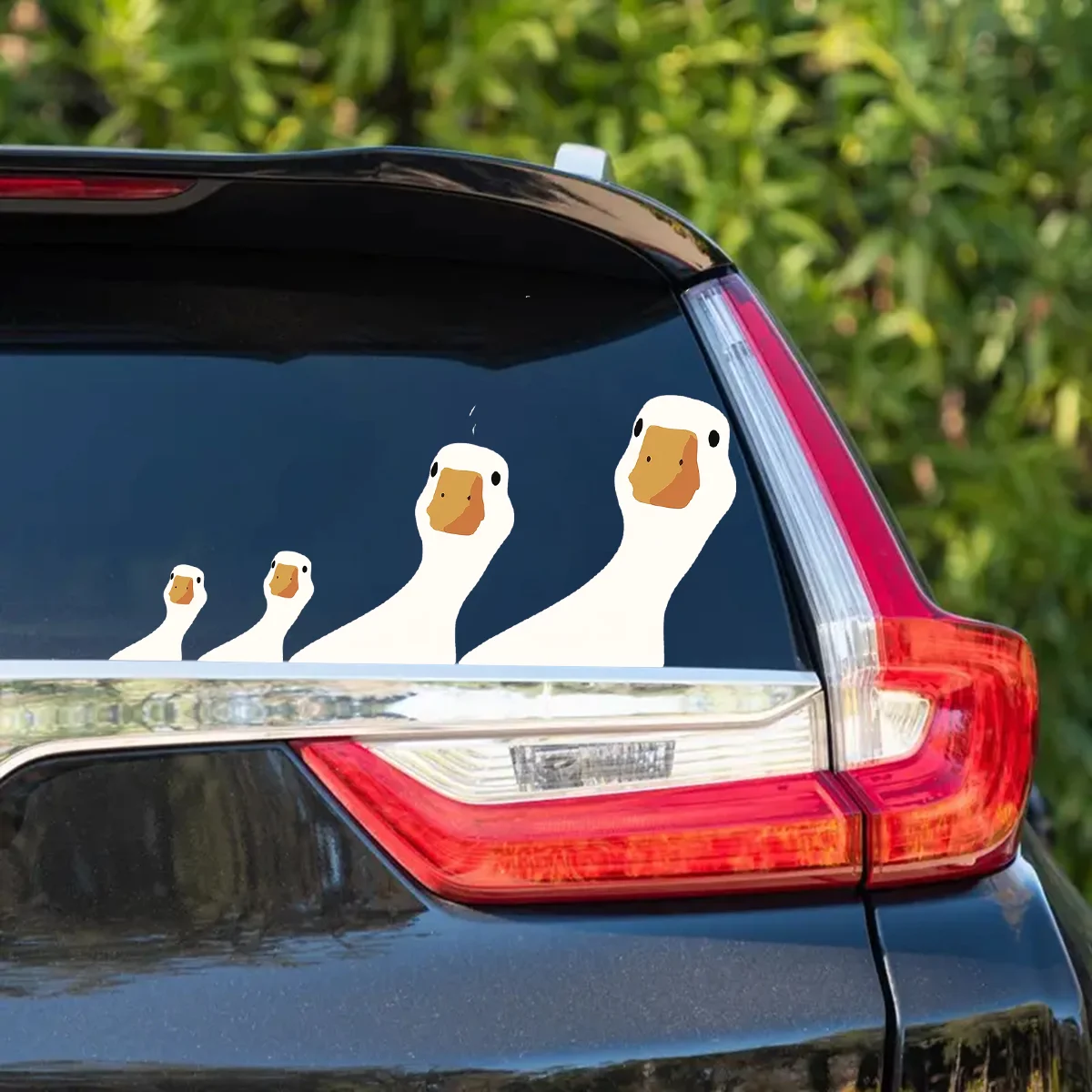 4pcs-Use our cute, funny and humorous goose stickers to make your car stand out - suitable for all vehicles, J-410