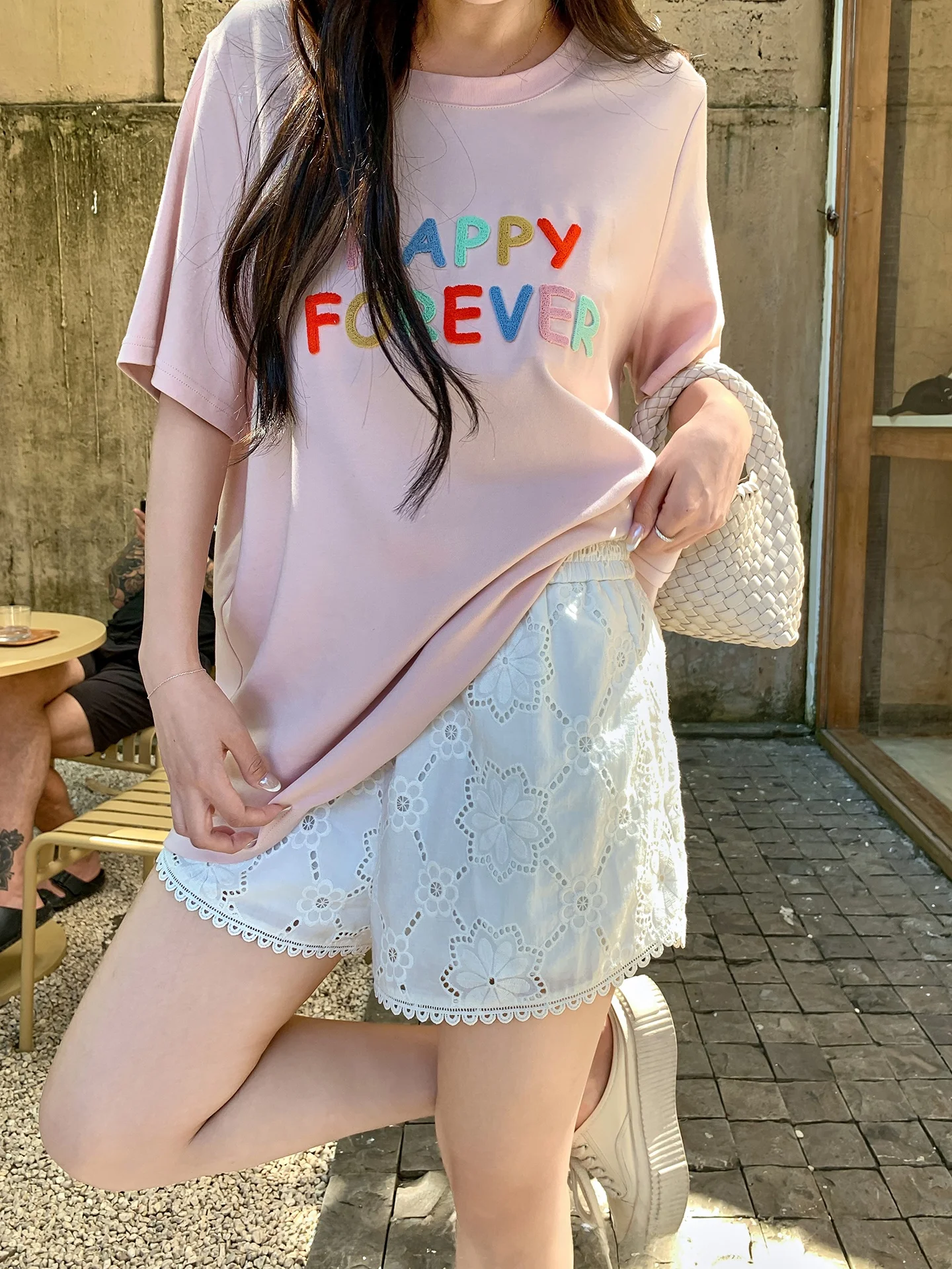 

Брюки женские Maxixe больших размеров, хлопковые, с вышивкой, повседневные, свободные, с высокой талией, утягивающие, летние, для отдыха