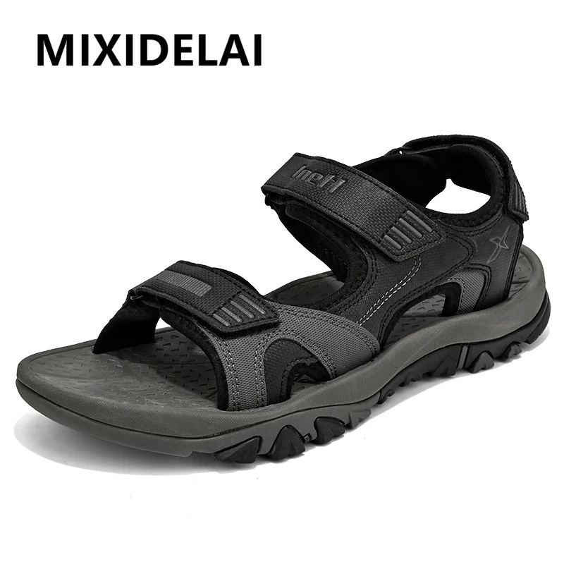 Sandali da uomo estivi all\'aperto Scarpe da ginnastica casual da uomo antiscivolo Sandali da spiaggia comodi Sandali da trampolino traspiranti da