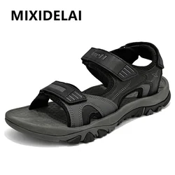 Summer Outdoor Men's Sandals Non-slip Men's Casual Sneakers Comfortable Beach Sandals Plus Size Men's Breathable Wading Sandals