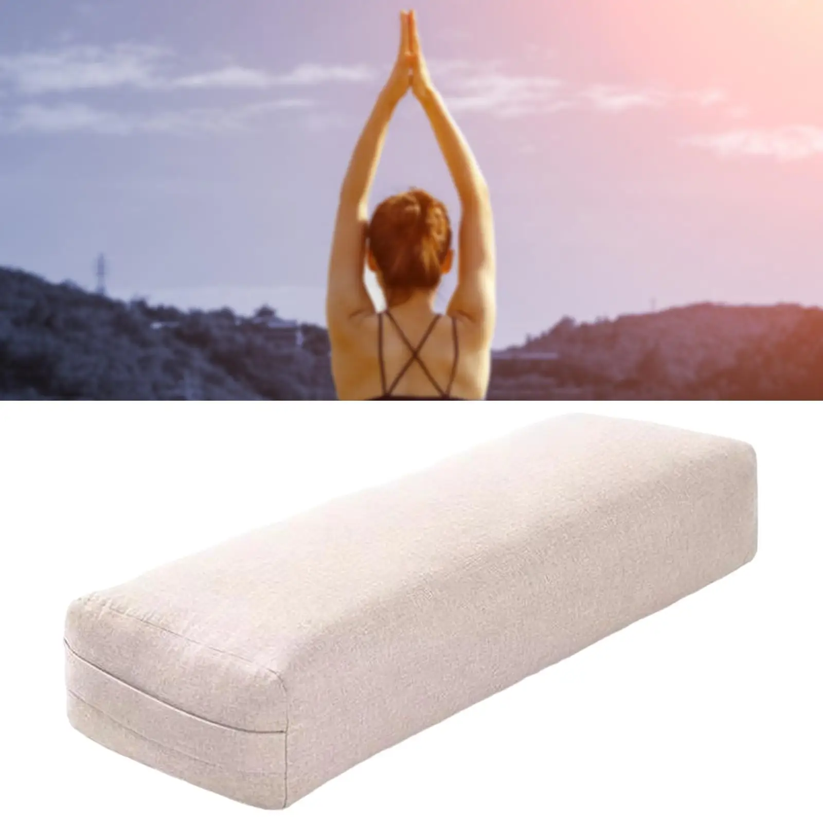 

Yoga Bolster Pillow Portable Restorative Yoga Bolster Pillow Comfort Cushion