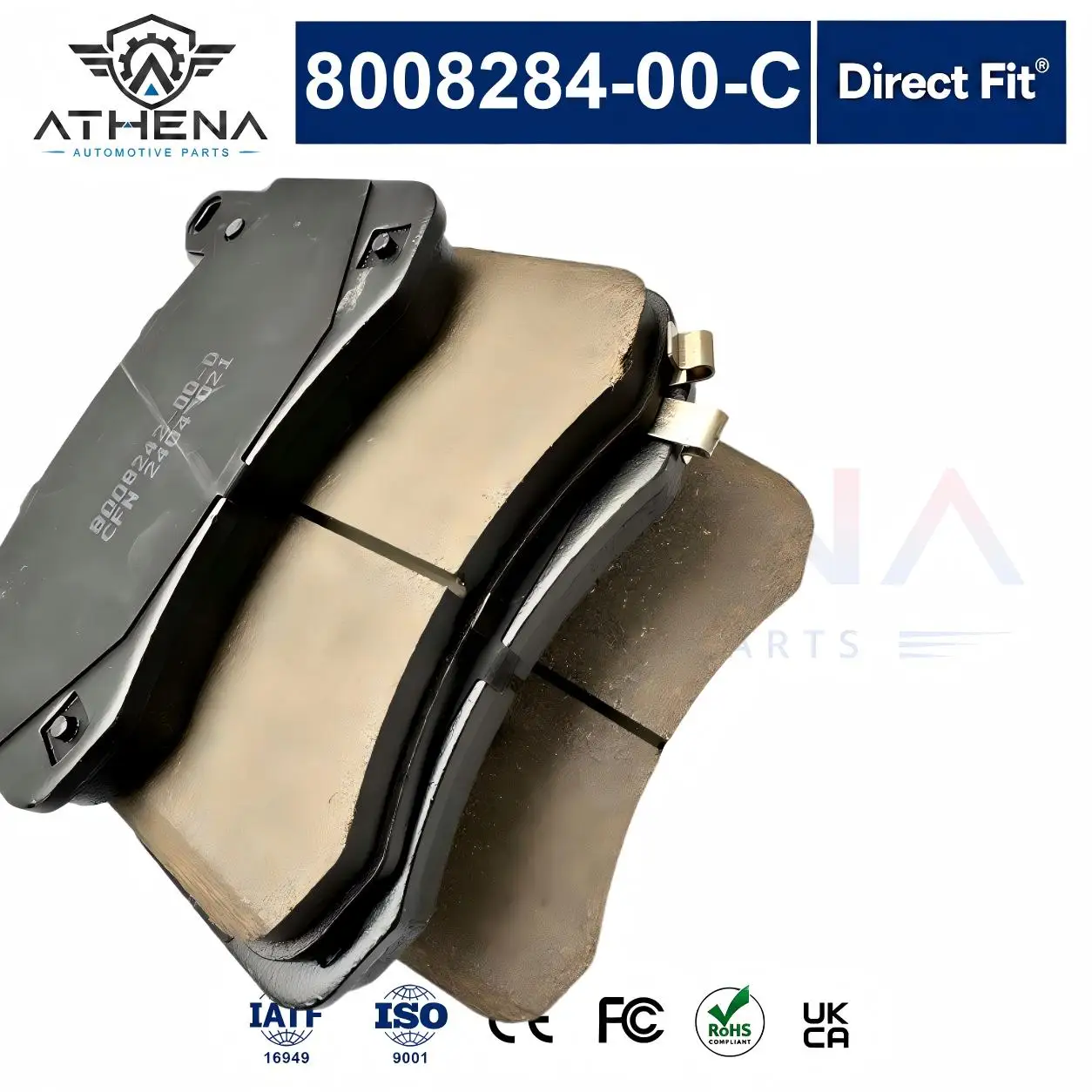 8008284-00-C Front Brake Pads Fix Squeal Noise Poor Braking Wear For Tesla Model 3 Model Y Performance Brembo