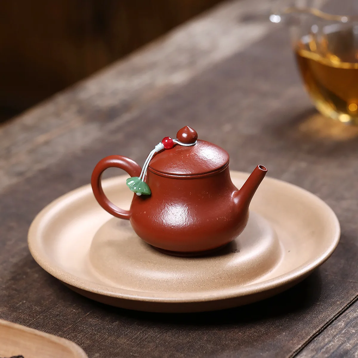 

Handmade Boutique Set Yixing Purple Clay Pot Ore Sand Mengchen Style Literati 80cc