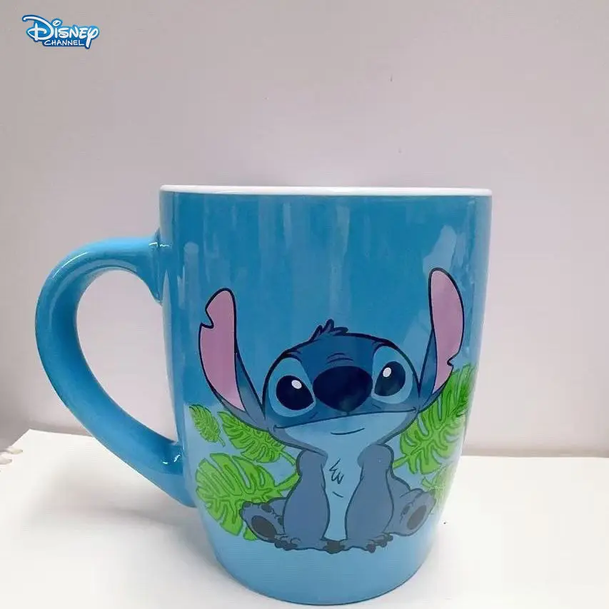 

Disney Cute 700ml Stitch ceramic mug cartoon large capacity ceramic breakfast milk cup office coffee mugs