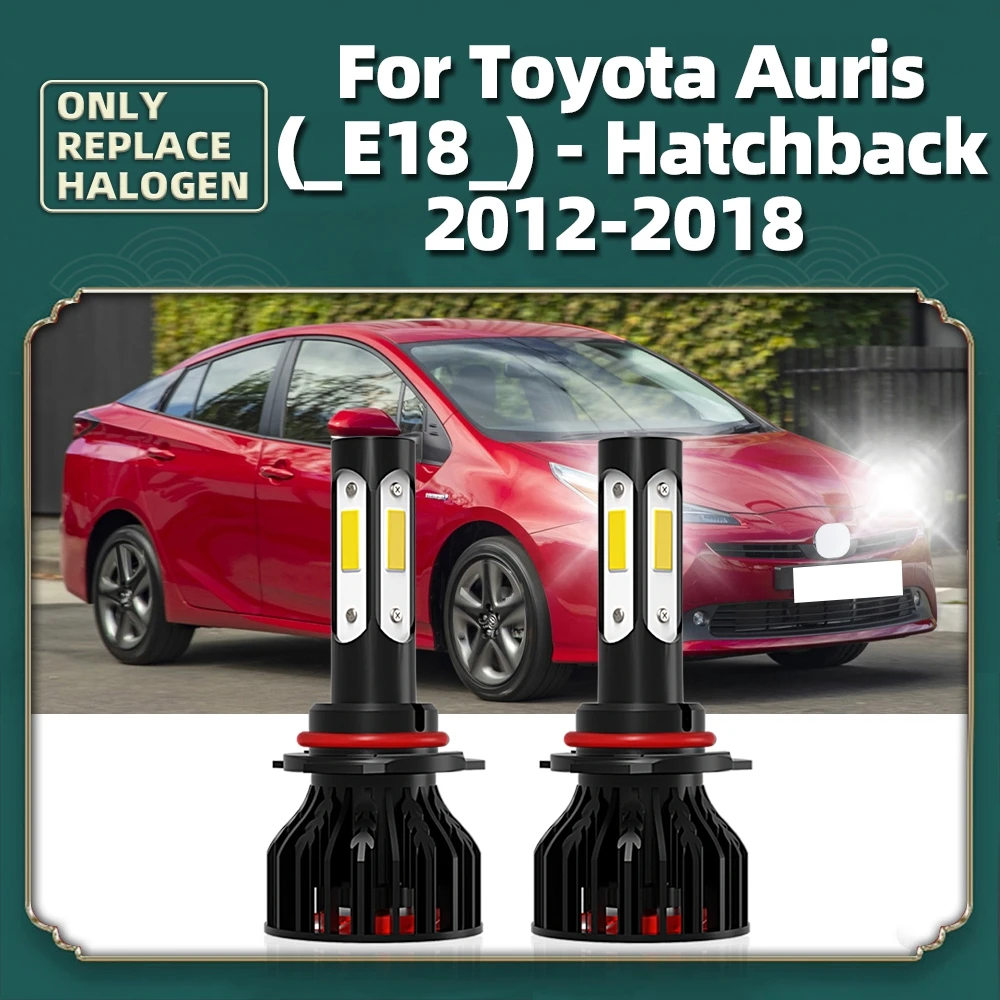 

360° Auto Turbo Lamps 90W Car Headlights Bulbs 12000LM HIR2 9012 LED 6000K For Toyota Auris (_E18_) - Hatchback 2012 - 2017 2018