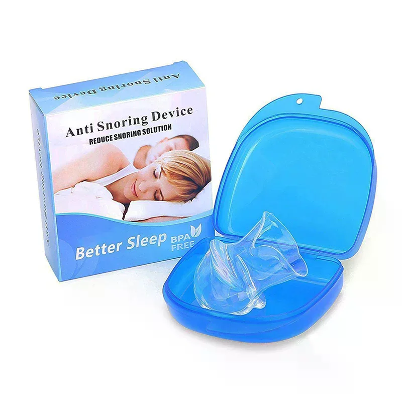 Tongue Anti Snoring Device  Silicone Anti Snore Device Apnea Aid Tongue Retainer Anti Snoring Mouthpiece