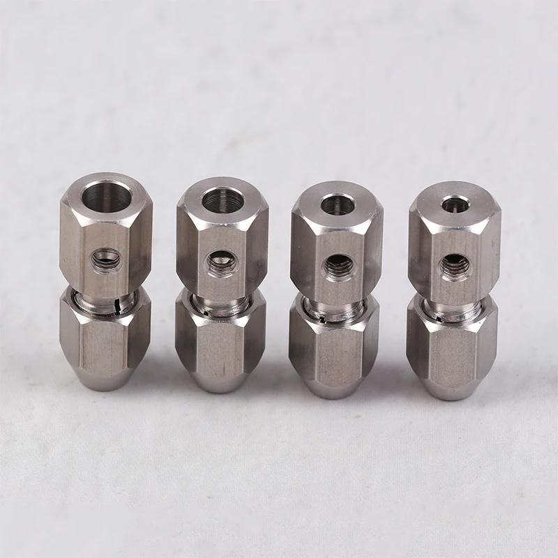 1Set Flexible Stainless Steel Coupling Set 3.17/4/5/6MM Collet Coupler for Model Electric Boat Parts