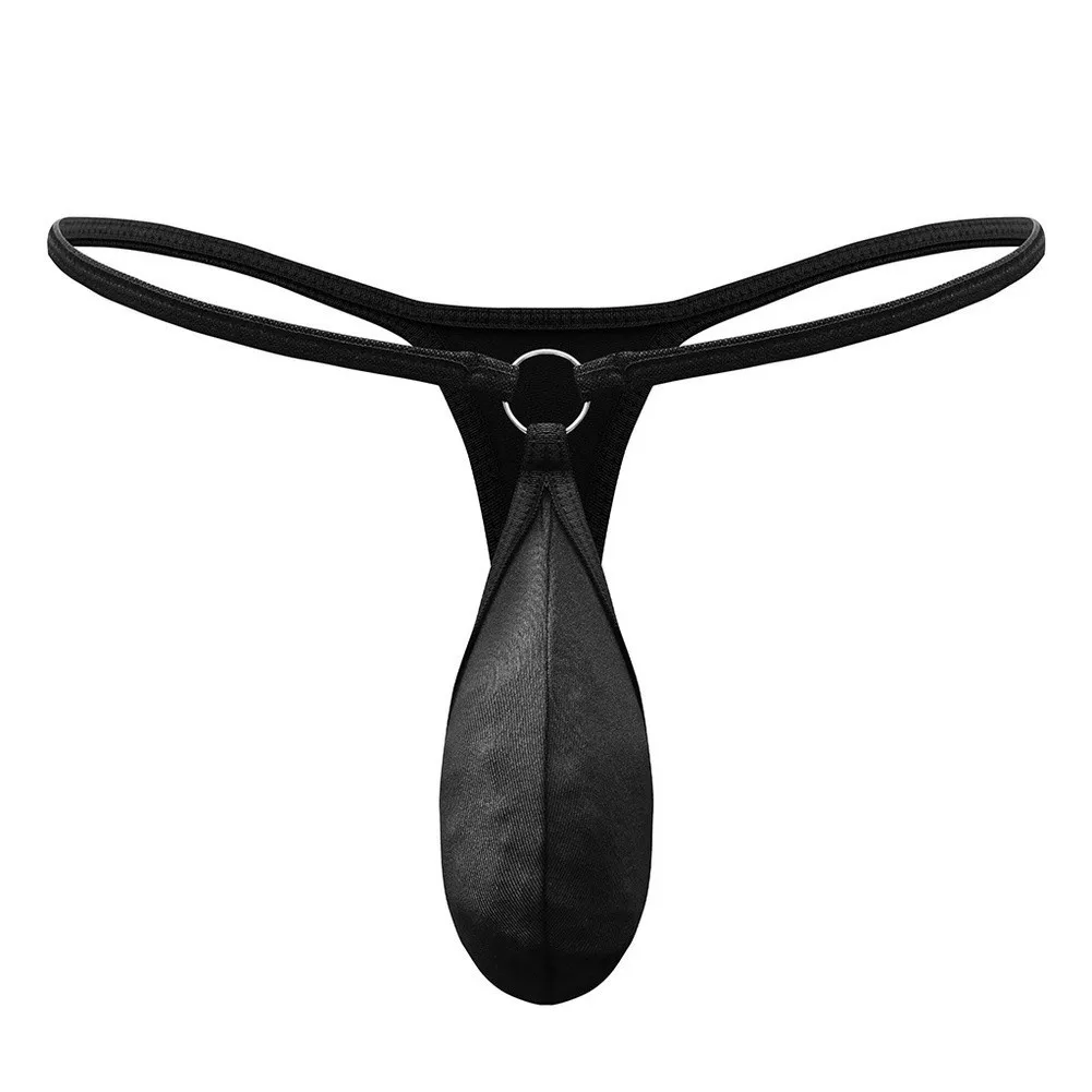 Clothes Men Underwear Breathable G-string Men Ice Silk Knickers Pouch Shorts Solid Color.Low Waist T-back Male