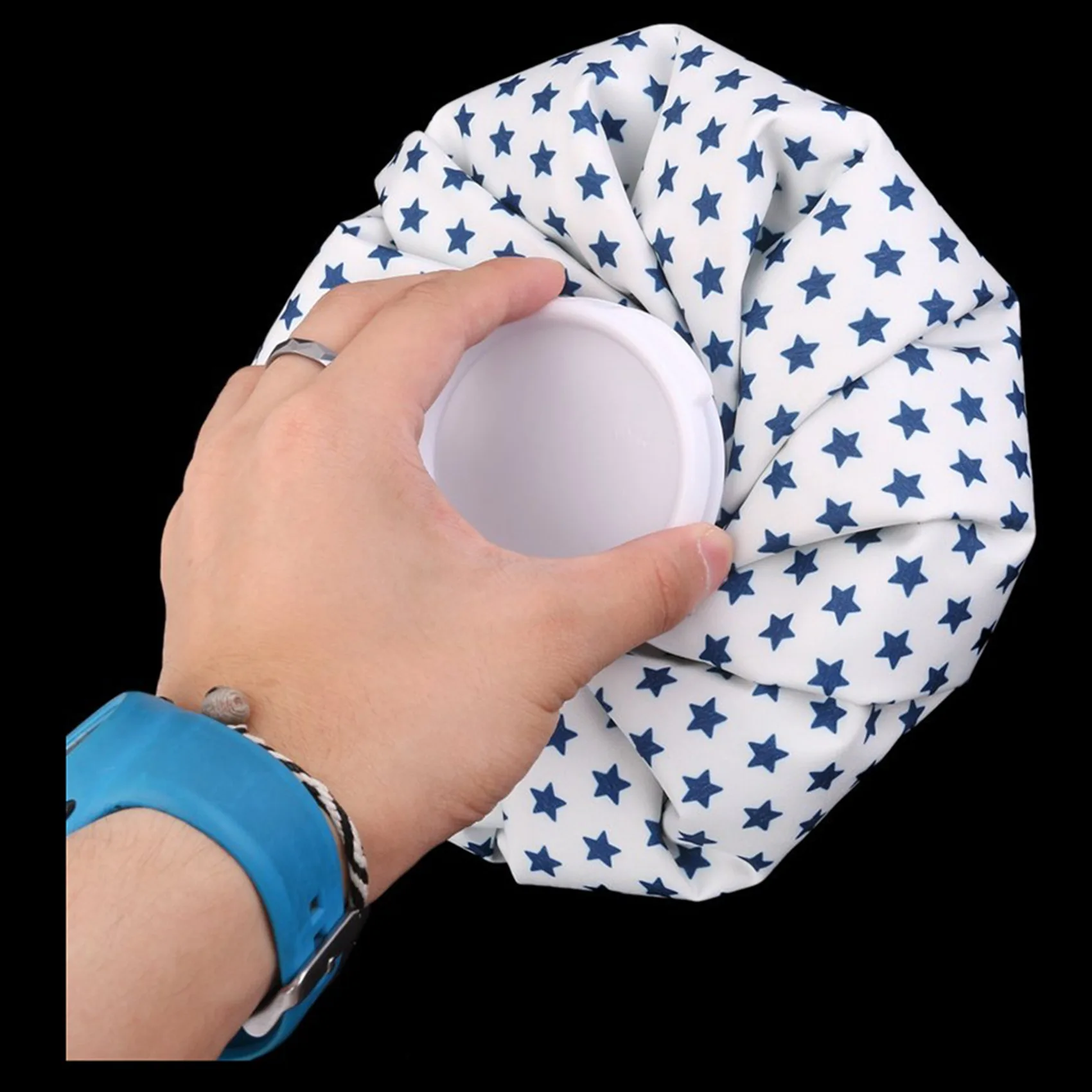 A89E-2X Ice Bag For Pain Relief 9Inch Pentacle, White