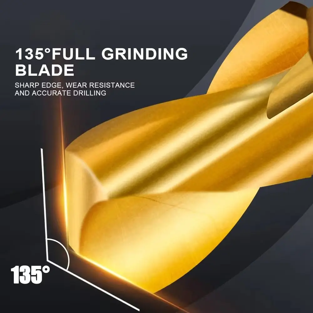 Portable Spiral Cobalt Drill Bit Round Shank High Quality Tap Drill Woodworking Multi-function Hole Opener