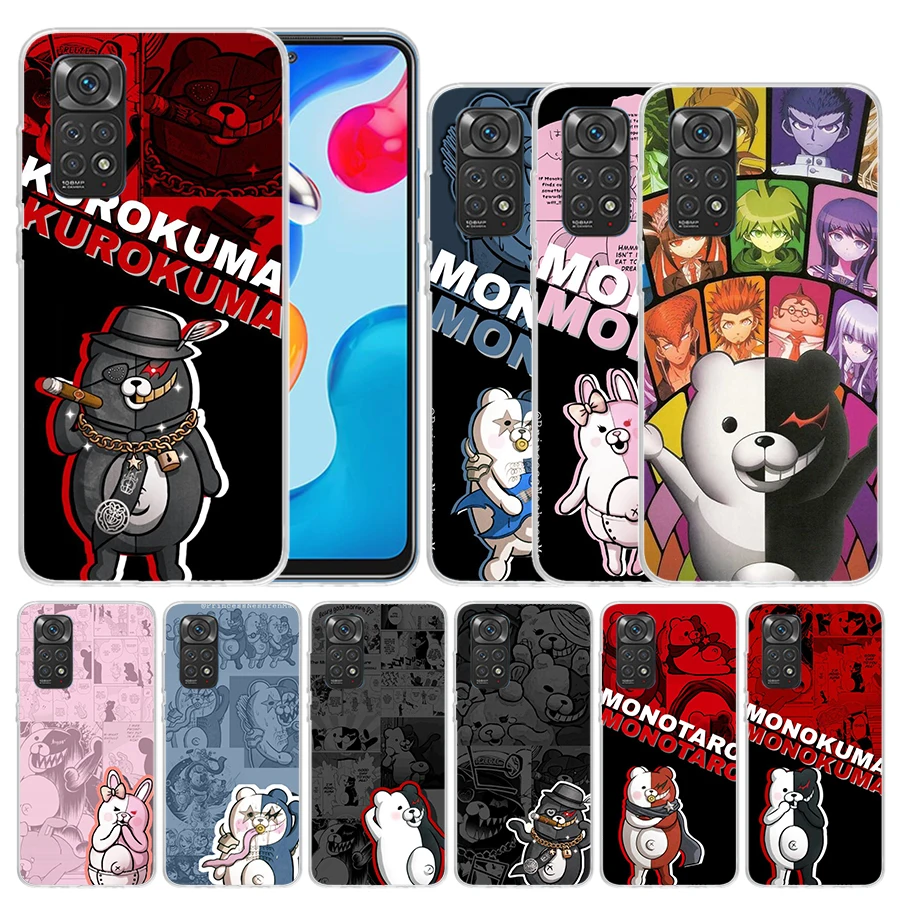 Danganronpa Anime Cover for Xiaomi Redmi Note 12 12S 13 11S 11T 11E 10S 10 Pro Phone Case Print 11 9S 9 9T 8 8T 7 Plus Coque