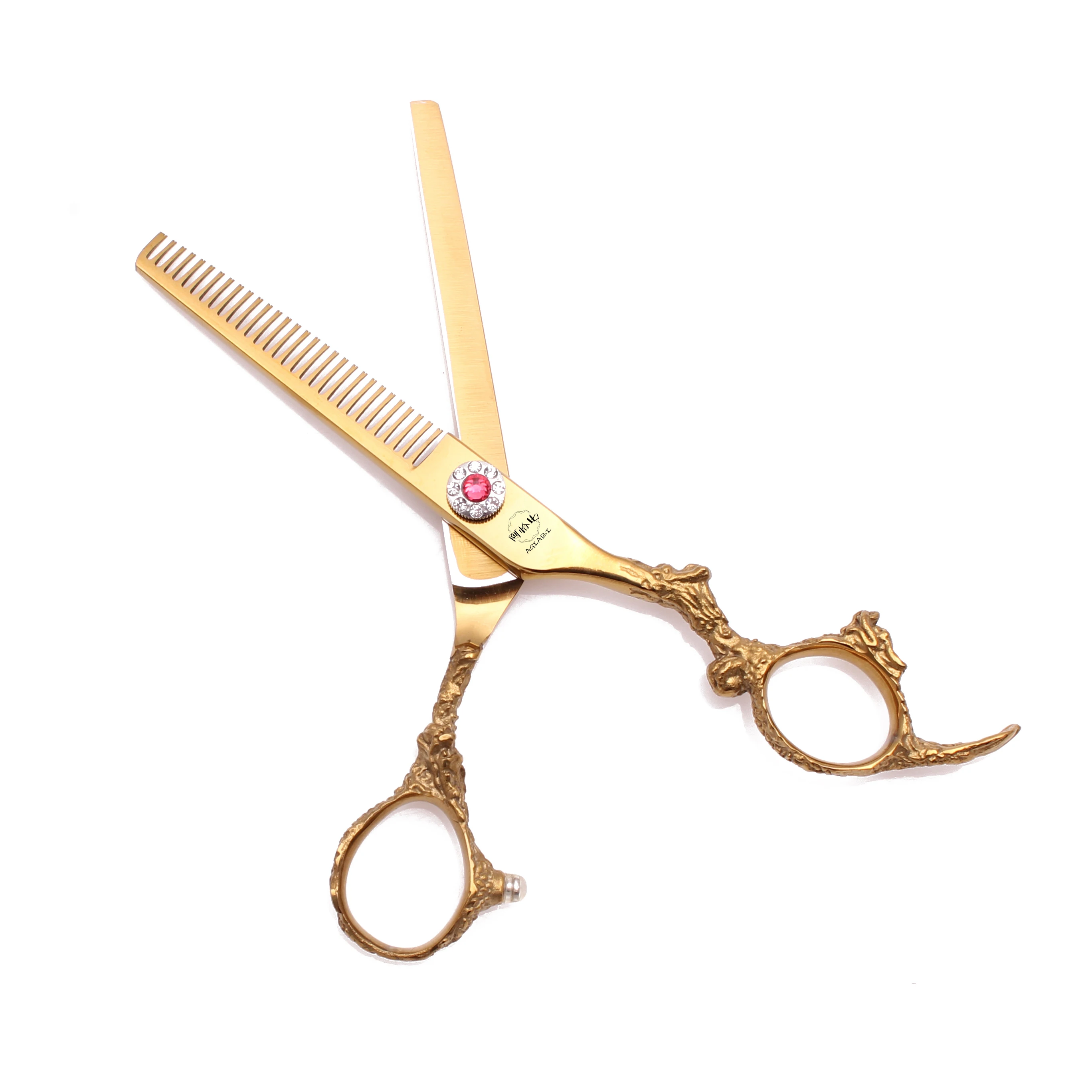 6.0 ''profession elle Haars chere 440c Japan Stahls chere Schere Friseur Ausdünnung Salon Friseur & Home Drops hipping a9005 – Detail 12