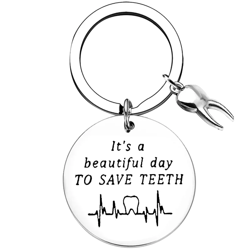 Hot Dentist Gift Key Chain Ring Dental Hygienist Gift keychains pendant Dentist Student Graduation Gift Dental Assistant Gifts