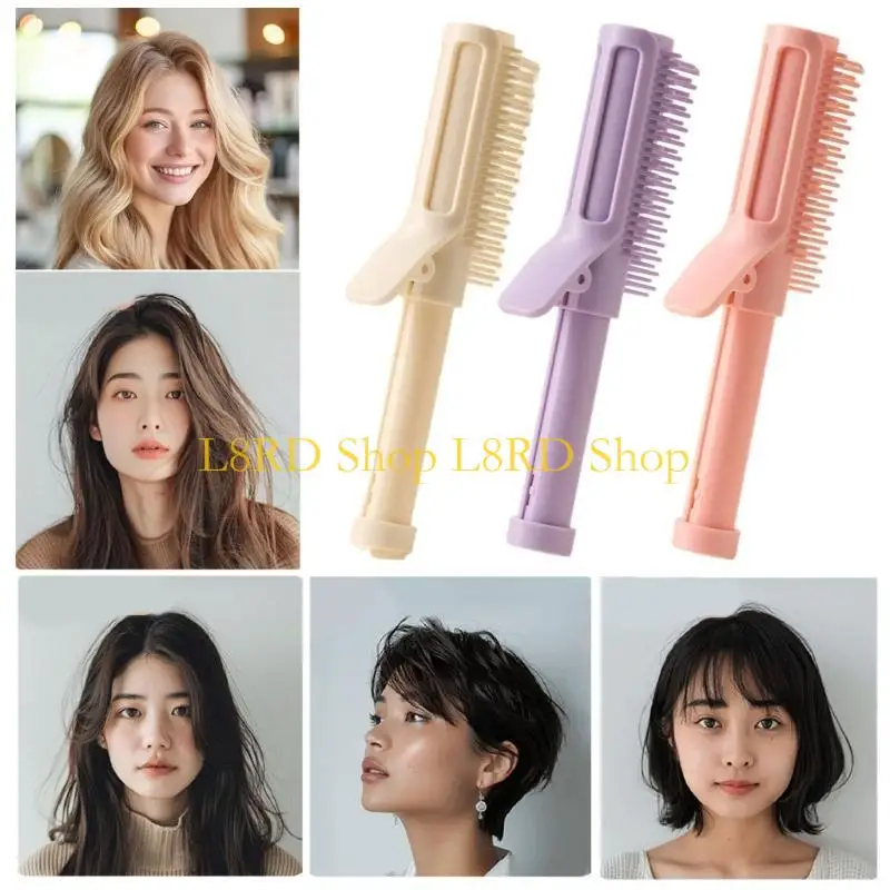 

L8RD Hair Comb Curly Hair Brush Define Styling Brush Retractable Curling Brush
