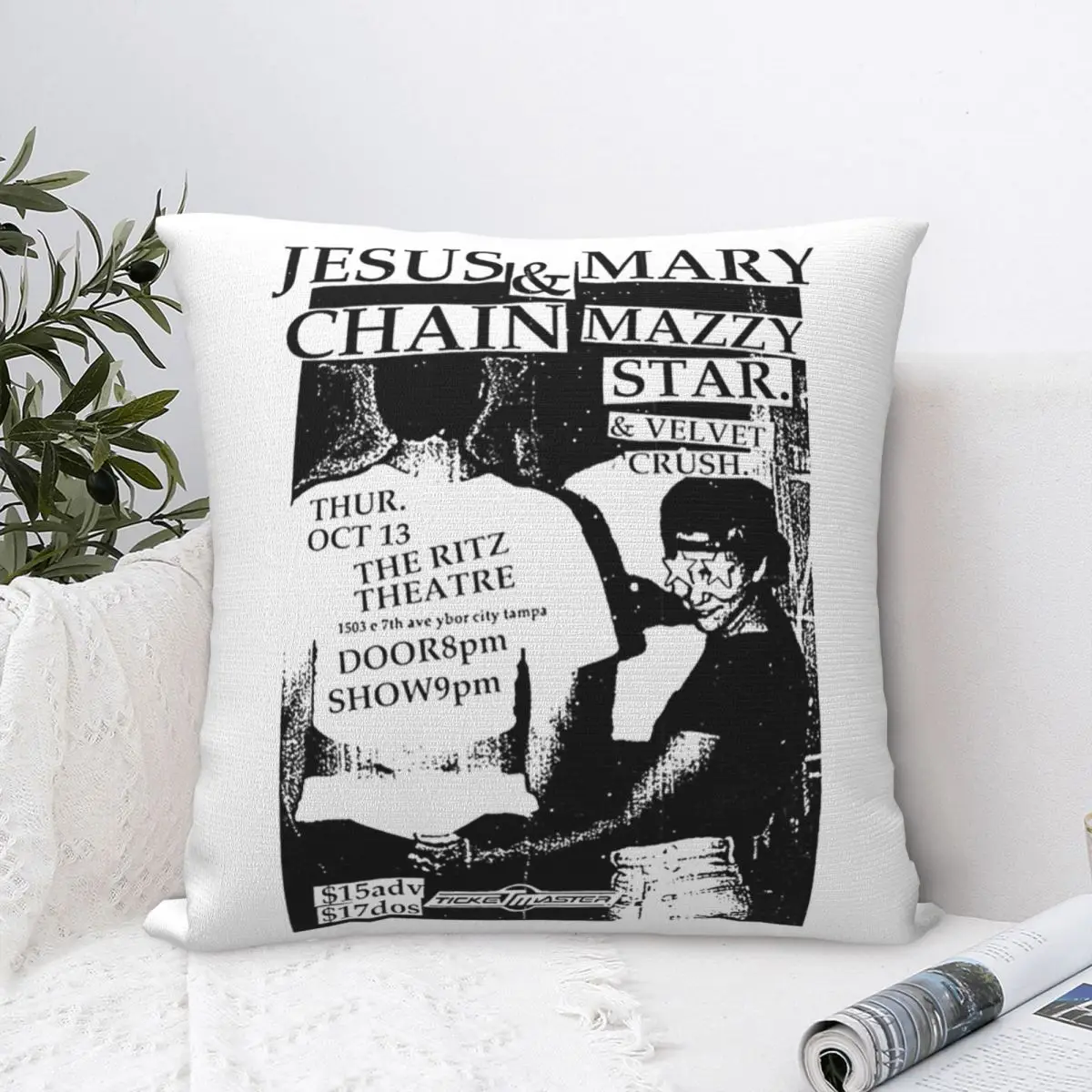 Punk Rock Mazzy Star Pillowcases Bed Car Music Cushion Cover Cute Decor Pillowcase 45*45