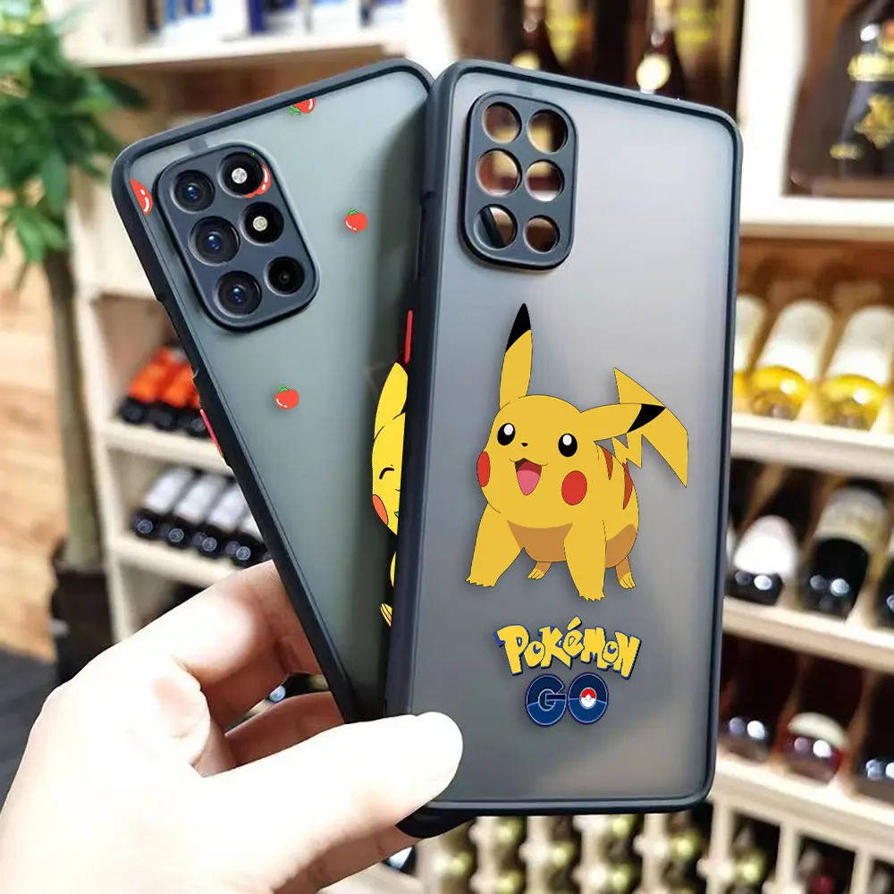 

Matte Case for Oneplus 9 8T 8 7 7T 6 5T PRO NORD CE 2 N10 N100 5G Case Funda Coque Capa Shell Cover Anime Cute P-Pikachu