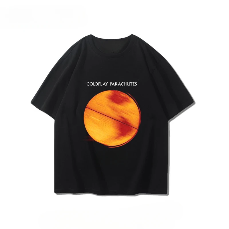 تي شيرت Coldplay بأكمام قصيرة للأولاد والبنات صيفي لندن بديل Rock للأولاد والبنات مطبوع عليه رسومات كاجوال من القطن