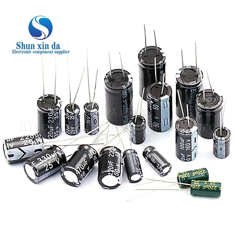 

50V 0.1UF 0.47UF 1UF 2.2UF 3.3UF 4.7UF 10UF 22UF 33 47 100 220 330 470 680 1000 2000 3300 4700UF Aluminum Electrolytic Capacitor