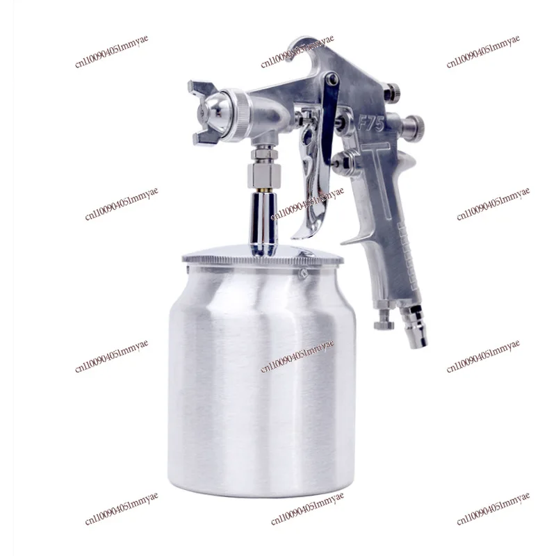 F-75 Pneumatic Paint Spray Gun, Gravity & Siphon Feed, High Atomization for Furniture Car Coating Glue