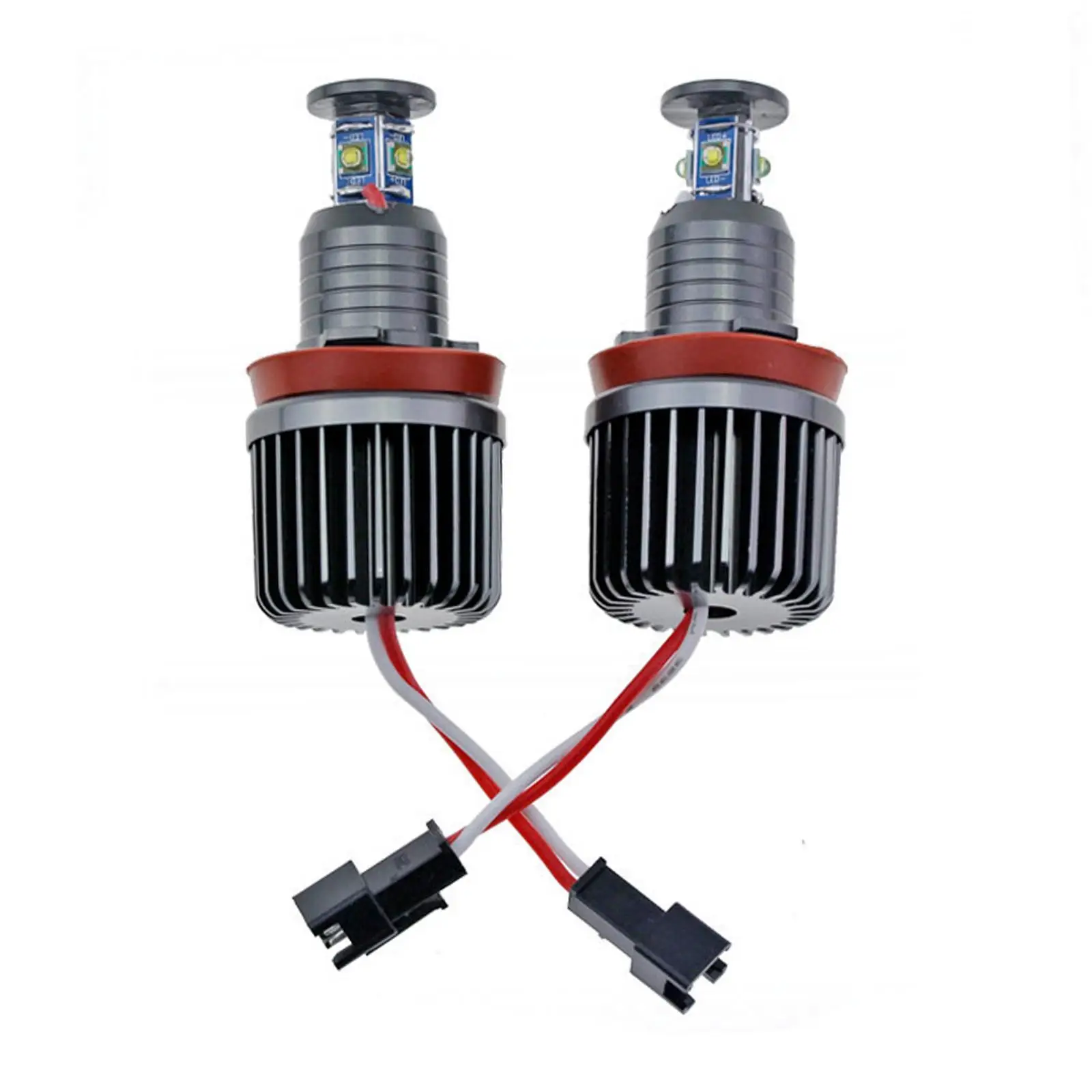 2-個のハイパワーエラーアイ電球-bmw-e81-e87-e88-e92-e6-用、ホワイト