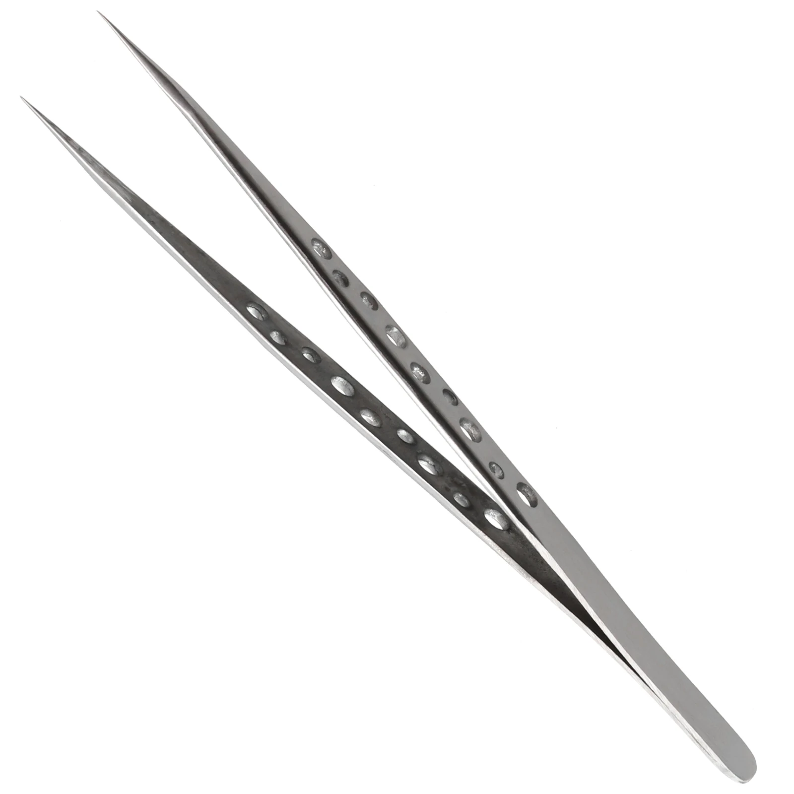 High Quality Tweezers Industrial Curved Tip For Parts High Precision Precision Anti-magnetic Repair Silver Small