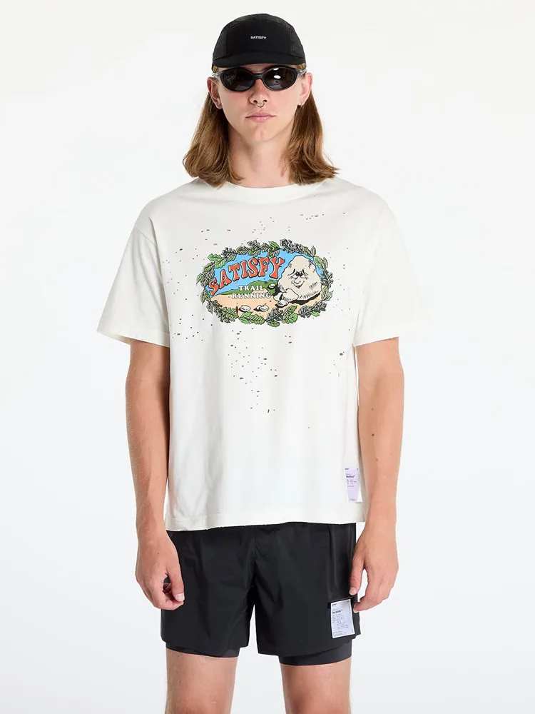 

MothTech round Ne ort Sve T-irt Vintage Pure Cotton Printed Casual Youth Faion Summer Top for Running And Daily Wear