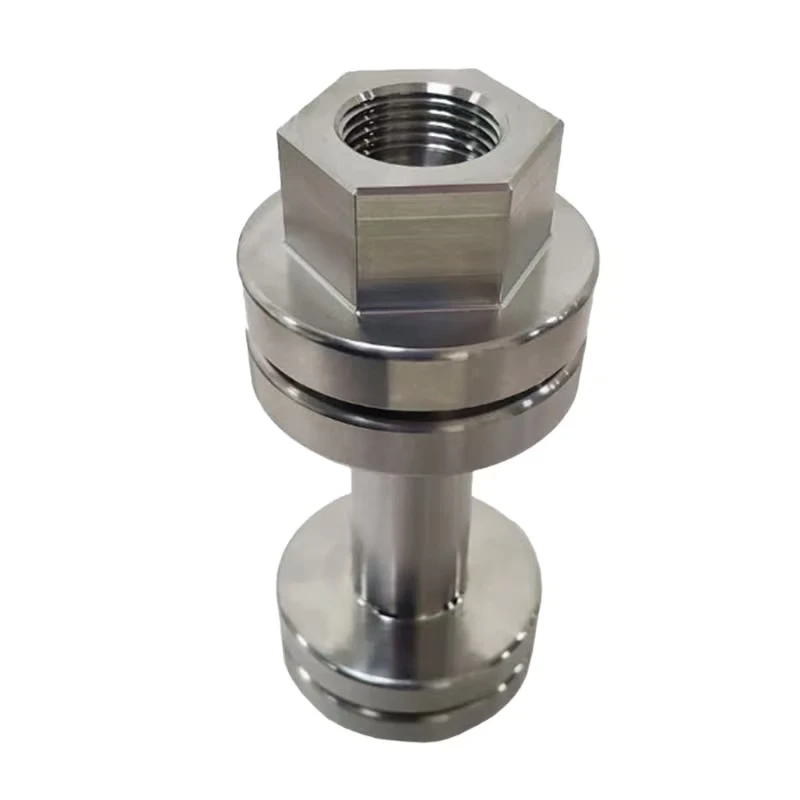 

Custom Service Milling Cnc Machining Parts with Low Price Stainless Steel Hexagon Internal Threaded Multi-stage Component