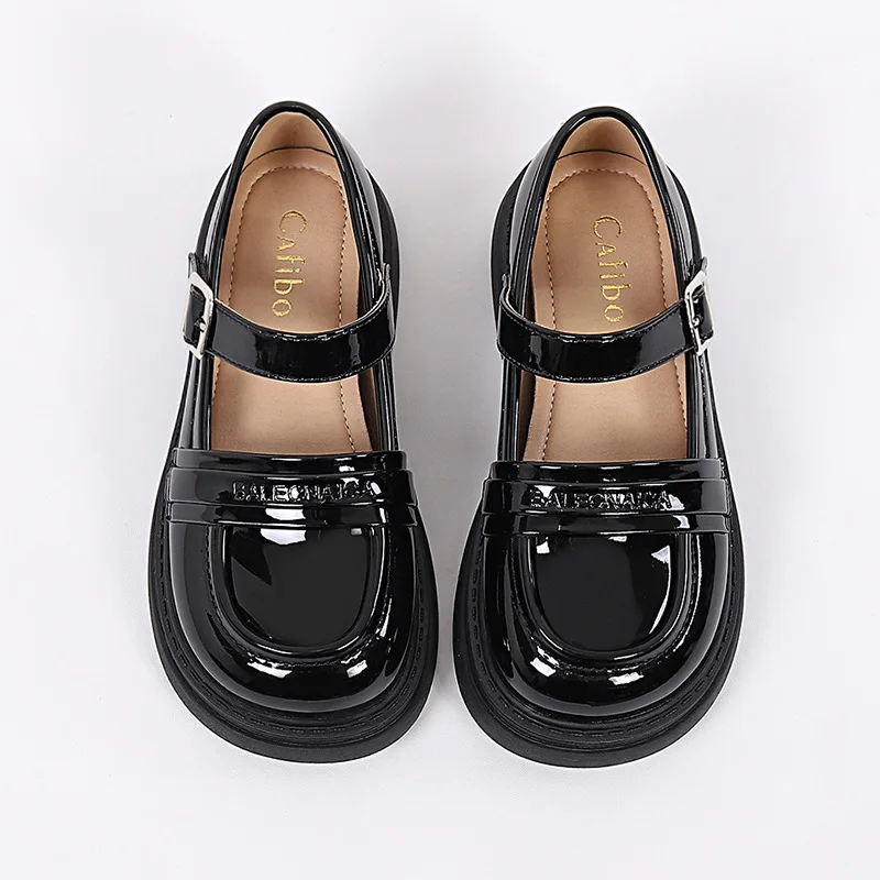 Student School Uniform Leather Shoes Fashionable Children's Leather Shoes Girls Performance Shoes Princess Party Flats Suitable