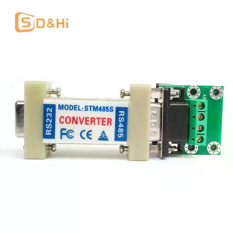 1Pcs  300-115200bps Rs232 Rs485 Adapter 232 485 Female Industrial High Performance RS232 To RS485 Bidirectional Converter