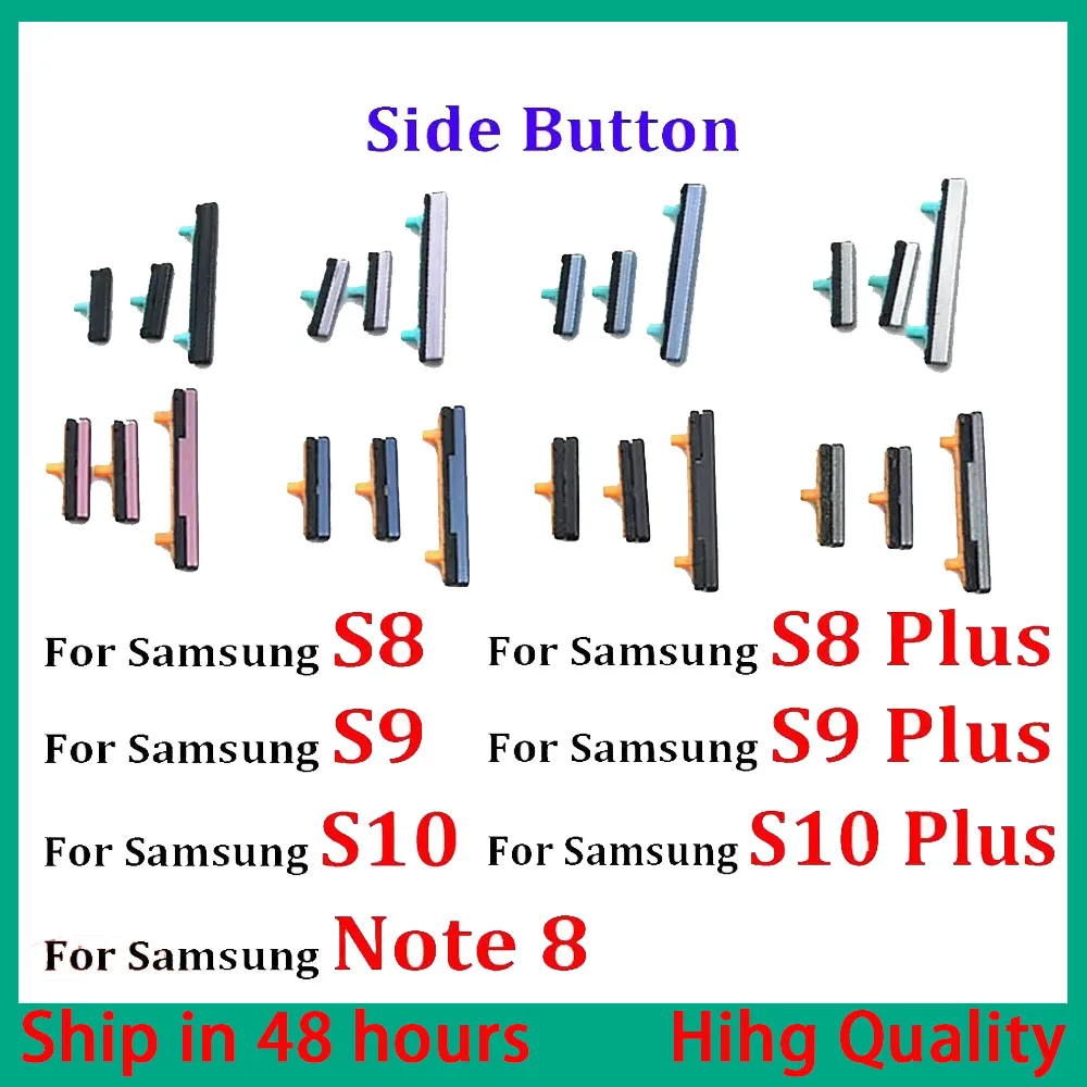 

New OEM Power Volume Side Button Key Replacement Part For Samsung Note8 S8 S9 S10 Plus Volume Button + Power ON/OFF Repair