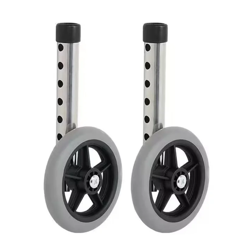 AT21-Walker Wheel 5 Inch, Replacement For Walkers 1 Pair, Walker Wheels And Walker Feet For Seniors