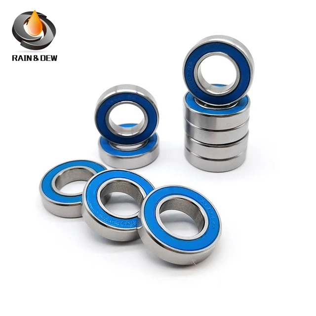 10PCS MR126RS Bearing  6x12x4 mm ABEC-7 Hobby Electric RC Car Truck MR126 RS 2RS Ball Bearings MR126-2RS Blue Sealed