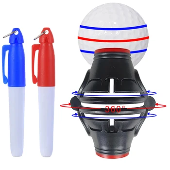 มาร์กเกอร์เส้นกอล์ฟ 1 เส้นพร้อมมาร์กเกอร์วาด 2 อัน, ก้านกดกอล์ฟตําแหน่งก้านกดที่มีความแม่นยําช่วยการจัดตําแหน่งการวาดภาพกอล์ฟ