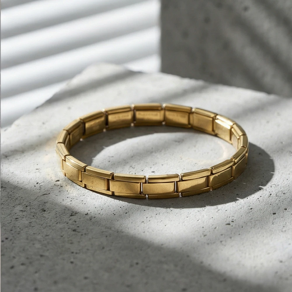 Neuer Trend: Schmale 7mm Italienische Charm-Armbänder aus Edelstahl für Damen und Herren, Modische Handgefertigte Schmuckgeschenke – Detail 3