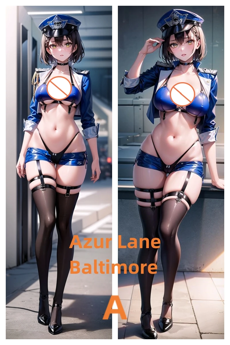 

Dakimakura Anime Pillow Case Azur Lane Baltimore Double-sided Print Of Life-size Body Pillowcase Gifts Can be Customized