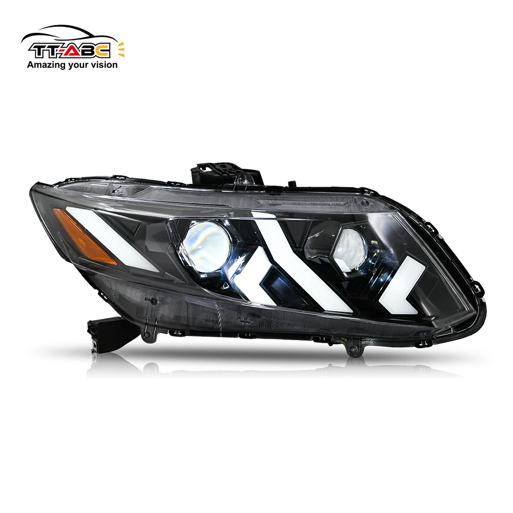 

SY-A523-E for 2012-2015 Honda Civic Sedan 4-Door 2012-2013 Honda Civic Coupe 2-Door Head Lamp Upgrade Front Light